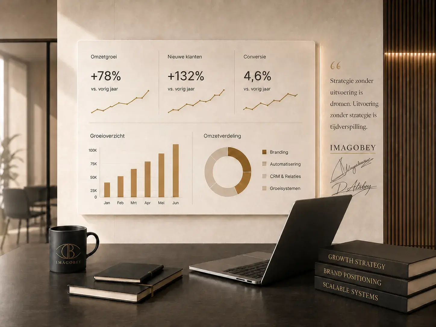 Imago Bey dashboard en groeicijfers